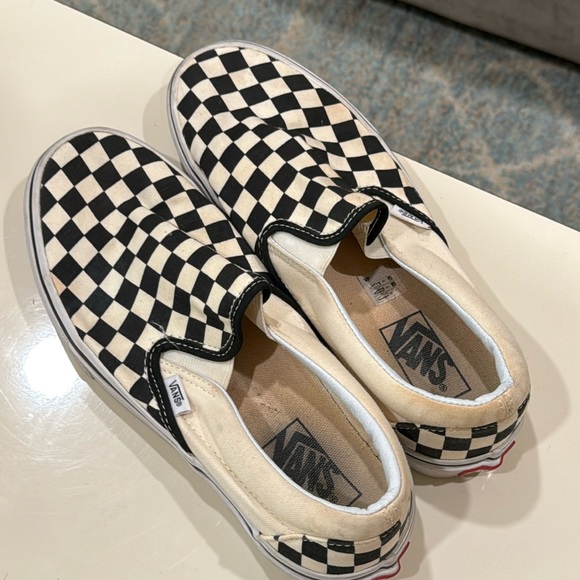 Vans Shoes - Checkered slip on Vans